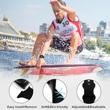 18 Pack Sport Band Compatible with Apple Watch Bands 40mm 41mm 38mm 42mm 44mm 45mm 46mm 49mm for Women Men,Silicone iWatch band with Watch Band Organizer for iWatch SE Series 10/9 8 7 6 5 4 3 2 Ultra - Image 8