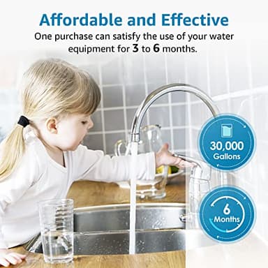 AQUA CREST FXHSC Whole House Water Filter, Replacement for GE® FXHSC, GXWH40L, GXWH35F, American Plumber W50PEHD, W10-PR, Culligan® R50-BBSA, 5 Micron 10" x 4.5", High Flow Sediment Filters, Pack of 2 - Image 8