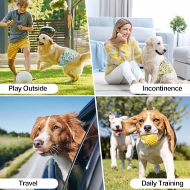 Washable Male Dog Diapers Reusable, Premium Dog Belly Bands for Male Dogs Medium, Pack of 3, High Absorbing Male Dog Pee Wraps for Doggie in Incontinence or Excitable Urination and Training(M) - Image 7