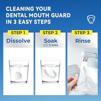 Mouth Guard for Grinding Teeth at Night: Moldable Dental Guard for Sleeping - Nighttime Protection for Teeth with Cleaning Tablets - Image 6