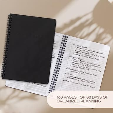 Beautiful Daily Planner And Notebook With Hourly Schedule - Aesthetic Spiral To do List Notepad to Easily Organize Your Tasks And Appointments - Stylish Book And School Or Office Supplies For Women - Image 4