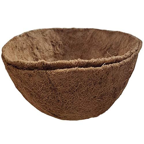 14 inch Coco Liner for planters, 2PCS Round Replacement Plant Basket Liners Coco Fiber Liner for Hanging Basket (14 inch Round) - Image 1