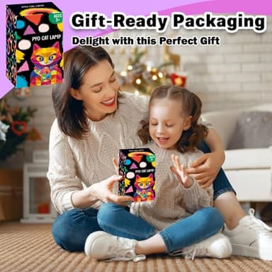 FUNZBO Paint Your Own Cat Lamp Kit - Halloweens Arts and Crafts Supplies, Toys for Ages 8-13, Crafts for Girls 8-12, Painting Kits for Kids Teen, DIY Toy for Toddler 3 4 5 6 7 9 10 11 + Birthday Gifts - Image 7