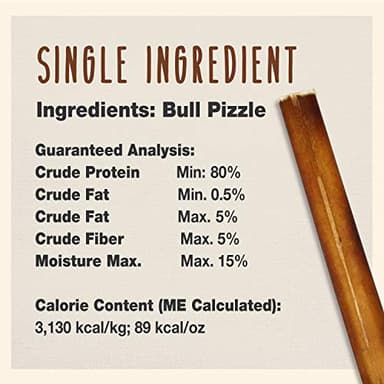 Cadet Bully Sticks for Small Dogs – All-Natural Beef Pizzle, High Protein, Low Fat, Long-Lasting, Grain & Rawhide-Free Dog Chews for Aggressive Chewers, Small (12 Ounce) - Image 4