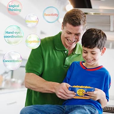 Intoypad Pop The Target! Handheld Speed Push Game Machine: A Fun Multiplayer Game for Family. Sensory Fidget Toy Christmas Toys Gifts for 6 7 8 9 10 11 12 Years Old Kids Road Trip Car Games Kids Blue - Image 6