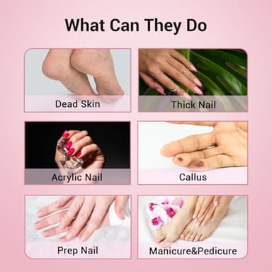 MelodySusie 100 Pcs Nail Drill Bits Sanding Bands for Nail Drill 180 Fine Grit Nail File Sanding Bands for Acrylic Nails Gel Manicures and Pedicure - Image 7