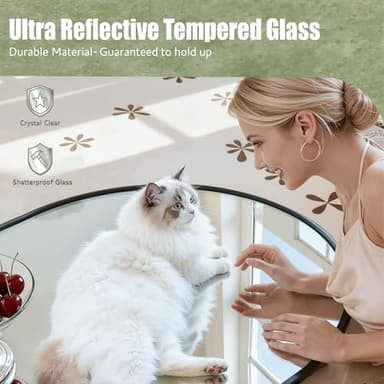 PUZONJIG Arched Wall Mirror 24"X36", Black Bathroom Vanity Mirrors for Over Sink, Modern Farmhouse Mirror Wall Mounted, Curved Arch Design for Bedroom, Living Room & Home Decor - Image 4