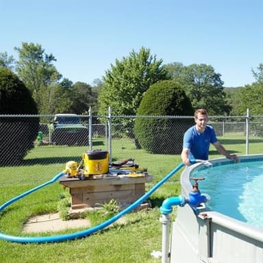 Outvita 1-1/2" x 50' Discharge Hose, PVC Lay Flat Hose, Heavy Duty Backwash Drain Hose with Clamps, Weather-proof & Burst-proof, Ideal for Swimming Pool & Water Transfer, Blue - Image 7