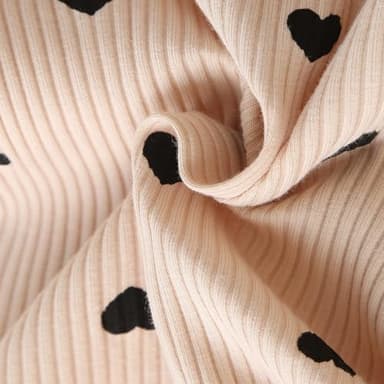 Fullfamous Infant Baby Girl Clothes Outfits,Fall Winter Romper Christmas Clothing Set 12-18 months Ecru Heart - Image 6