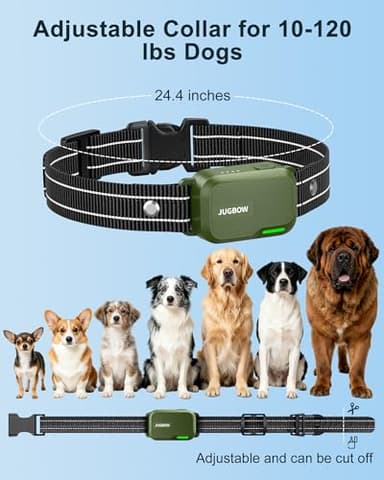 Jugbow Dog Shock Collar - 4500FT Dog Training Collar with Remote, IPX8 Waterproof Electric Dog Collar with 4 Training Modes, Security Lock, Rechargeable eCollar for 10-120lbs Small Medium Large Dogs - Image 7