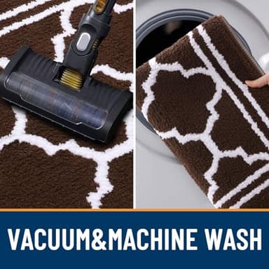 Buganda Indoor Door Mat, Dirt-Resistant and Absorbent Doormat, Anti-Slip, Low Profile Floor Mats for Inside Entryway, Front, and Back Door Entrance (32x20 Inches, Dark Brown) - Image 5