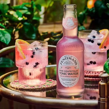 Fentimans Botanically Brewed Natural Pink Grapefruit Tonic Water, 6.7 fl oz Bottles – Premium Mixer for Cocktails & Refreshing Drinks - Image 2
