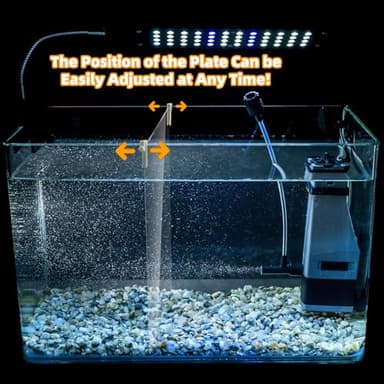 XIFOWE 10Pcs Aquarium Divider Retainer, Reliable Fixed Aquarium Divider Accessories, Partition Panel Fixing Fittings, Plastic Isolation Stand for Fish Tanks, Simple Installation & Easy Disassembly - Image 3