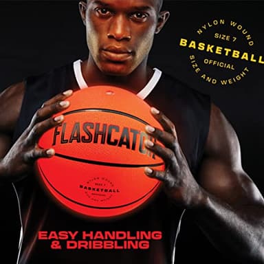 FlashCatch Light Up Basketball - Glow in The Dark - Sports Gear Accessories Gifts for Boys 8-15+ Year Old - Kids Teens Gift Birthday Ideas - Teen Boy Toys Ages 8 9 10 11 12 13 14 15 Outdoor Teenager - Image 6