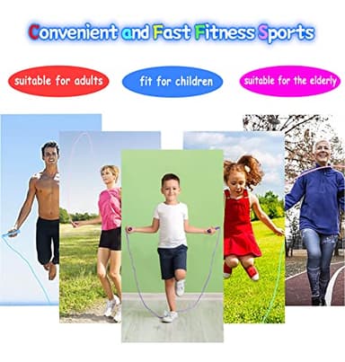 Jump Rope for Kids, 6 Pack Length Adjustable Lightweight Kids Skipping Rope for Children, Students, Boys and Girls Outdoor Sports, Fitness Exercise, Keeping Fit, Workout - Image 7