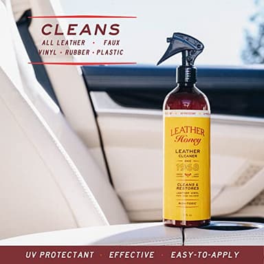 Leather Honey Leather Cleaner Spray: UV Protectant, Non-Toxic & Made in the USA Since 1968. Cleans & Protects Leather, Faux & Vinyl - Couches, Car Seats, Purses, Shoes, Bags & Tack. Safe for Any Color - Image 3