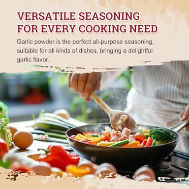 52USA Garlic Powder 22 oz (1.54Lb), Fine Garlic Powder Seasoning for Cooking, Grilled Meats, Salads, Flavor Vegetables and Dressings, Gluten Free - Image 8