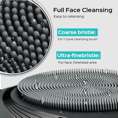 COSLUS Facial Cleansing Brush Face Scrubber : Portable Silicone Waterproof Rechargeable Face Wash Brush, 5 Cleansing Modes, Electric Deep Cleaning for Men & Women, Removing Blackhead, Exfoliating - Image 6