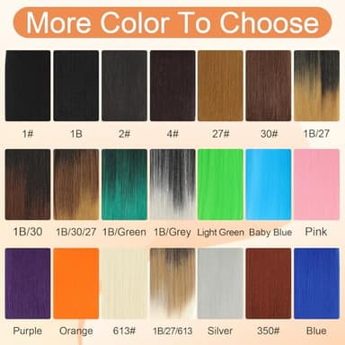 Braiding Hair Pre Stretched, 26 Inch 8 Pack Black Prestretched Braiding Hair For Women Braid Hair, Long Professional Synthetic Hair For Knotless Boho Crochet Braids,Yaki Straight Texture(26in,1b,8pc） - Image 3