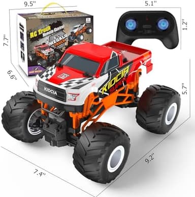 Scientoy Remote Control Car, 20KM/H Monster Truck Toys for Ages 5-7, 1:16 Scale All Terrain RC Cars for Boys & Girls Age 4-7, 2.4Ghz Off Road RC Truck, Christmas Birthday Gift for Kids - Image 7