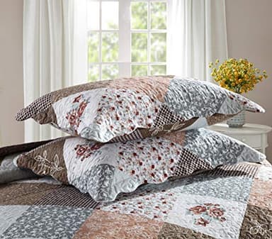 Travan 3-Piece Queen Quilt Sets with Shams Oversized Bedding Bedspread Reversible Soft Coverlet Set, Queen Size - Image 4