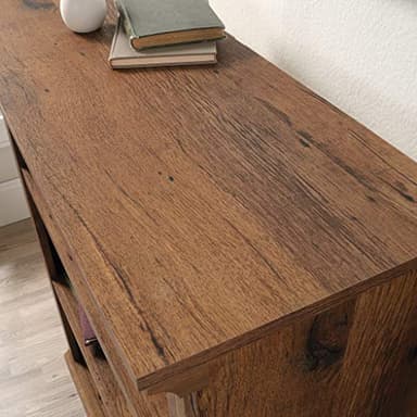 Sauder 3 Tier Book Shelf Wooden Bookcase Multipurpose Bookshelf for Home Office, Living Room, in Vintage Oak - Image 8
