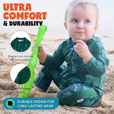 SwimZip Boys' Long-Sleeve UPF 50+ Swimsuit for Baby, Toddler, & Little Boys - Image 5