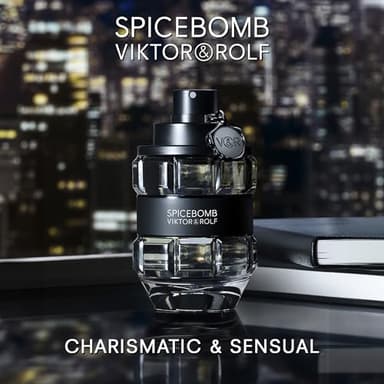 Viktor&Rolf - Spicebomb Eau de Toilette - Woody & Spicy - Cologne for Men - With Notes of Citrus & Tobacco - 3.04 Fl Oz - Image 3