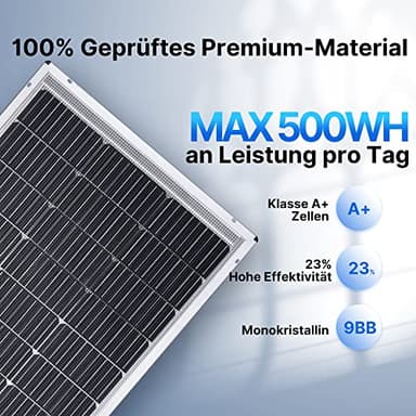 Topunive 2 PCS Bifacial 100W 12V Solar Panel 9BB Monocrystalline Cell 12 Volt for Marine RV Trailer Boat Cabin Van Car Uneven Surfaces 12V 24V Battery Charge - Image 3