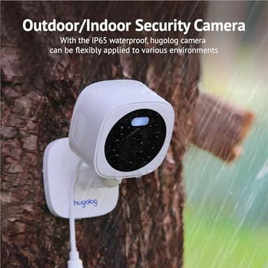 Hugolog 2K Indoor Outdoor Security Cameras for Home Security,Home Camera with Starlight Color Night Vision,Built-in Spotlight,Motion Detection,2-Way Talk,Cloud & Local Storage,Works with Alexa(4 Pack) - Image 3