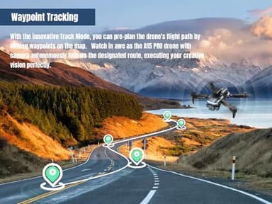 Drone with Camera 4k HD FPV Foldable Drone for Beginners, Quadcopter with Voice Gesture Control, One Key Take Off/Land, Optical Flow Positioning, 360° Flip, Waypoint Fly,2 Batteries - Image 2