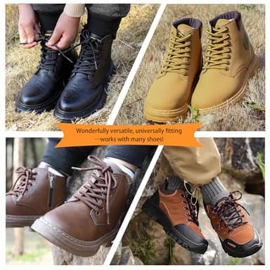 LyloLyla Black Red Heavy Duty Work Boot Laces, Strong Round Shoelaces for Hiking, Trainers, Walking, Safety Shoes, Thick Replacement Strings 48" (120cm)-2 Pairs - Image 6