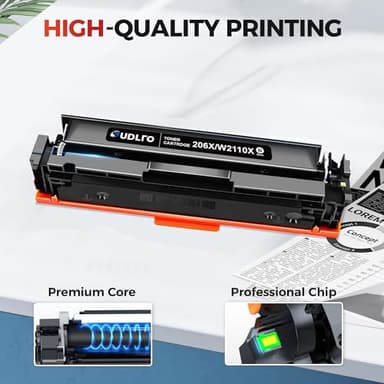 206X Toner Compatible with HP 206X Toner Cartridges 4 Pack High Yield M283fdw Replacement for HP 206A Toner Cartridges Work with Color Laserjet Pro MFP M283fdw M283cdw M255dw | W2110X W2110A Black - Image 4