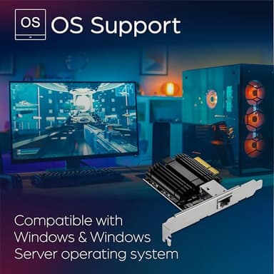 TRENDnet 10G PCIe Network Adapter, TEG-10GECTX, Convert a PCI Express Slot Into a 10 Gigabit Ethernet Port, 802.1Q VLAN Tagging, Windows and Windows Server Support - Image 5