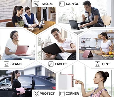 typecase Touch for iPad 9th Generation Case with Keyboard (10.2", 2021),Multi-touch Trackpad,10 Color Backlight, 360° Rotatable, Thin & Light for 8th Gen (2020),7th Gen (2019), Air 3,Pro 10.5 (Black). - Image 6