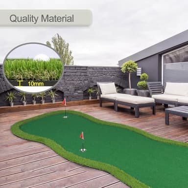 Golf Putting Green, Practice Putting Green Mat, Large Professional Golfing Training Mat for Indoor Outdoor… (Putting green-5X12ft) - Image 6