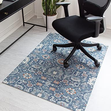 Anji Mountain Rug'd Office Chair Mat for Carpet & Hardwood Floor - Jacquard Woven Top, Anti-Slip Backing, Low Pile, Floor Protector Desk Chair Mat, Office Rugs for Rolling Chairs (36 x 48) - Image 1