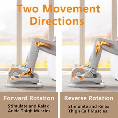 DamKee Under Desk Elliptical Exercise Machine, Electric Ellipse Leg Exerciser As Seen On TV, 12 Speed Foot Leg Exerciser While Sitting for Seniors, Portable Mini Seated Pedal Exerciser for Home Office - Image 4