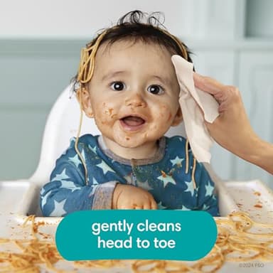 Pampers Baby Wipes, Complete Clean Baby Fresh Scented Wipe, Gently Cleans Head to Toe, 72 Total (1 Flip-Top Packs) - Image 4