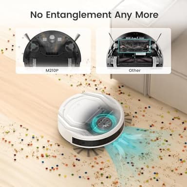 Lefant Robot Vacuum with Remote- Super Thin, Powerful Suction, Quiet,120 Mins Runtime, Self-Charging Robotic Vacuum Cleaner, APP/Voice/WiFi/Alexa Control, Ideal for Pet Hair and Hard Floor - Image 3