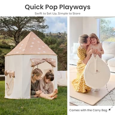 Tiny Land Kids Play Tent with Tunnel, Pop Up Play Tent with Ball Pits for Toddlers, Baby Tent with Carry Bag, Toddler Tents Indoor - Image 6