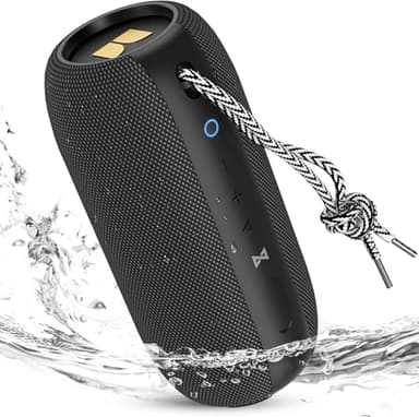Monster S320 Bluetooth Speaker, 40W True Wireless,360° Stereo Sound Effect,IPX7 Waterproof, 32 Hour Playing Time,Suitable for Outdoor Portable Speaker (Black). - Image 1