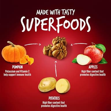 Fruitables Baked Dog Treats, Healthy Pumpkin Treat for Dogs, Low Calorie & Delicious, Free of Wheat, Corn and Soy, Made in the USA, Apple and Crispy Bacon Flavor, 12oz - Image 5