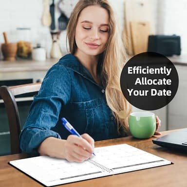 Monthly Planner 2025-2027, 2025 Calendar 24 Months Planner, JULY 2025 - JUNE 2027, 8.5" x 11", 2025 Academic Planner Hard PVC Cover with Spiral Bound, Perfect for School & Office for Women & Men - Image 6