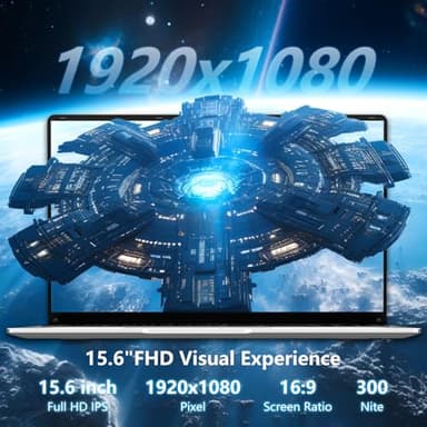 15.6 inch gaming laptop,N4000 Processor,12GB RAM 256GB SSD,Notebook Computers Laptops 1920x1080 Display,WiF5,Mini HDMI, win 11 pro,Laptops for Students,Business Work,gaming laptop cheap,lap top - Image 2