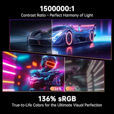 KTC 27-inch OLED Gaming Monitor | QHD 2560x1440P | 240Hz 0.03ms GTG | 1.5M:1 Contrast Ratio | DisplayHDR True Black 400 | 65W USB Type-C | Dual Speakers | Comes with Type-C, HDMI & DP Cables Included - Image 7