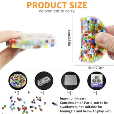 3Pcs Skin Picking Fidget Toys, Picking Pad, Cute Stuff, Fidget Toys Adults, Preppy Stuff, Portable Fidget Toy Adult, Christmas, Halloween, Party Favors, School Supplies (6CM/2.93IN) - Image 2