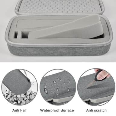 Wireless Microphone Case for JBL Wireless Two Microphone System for JBL Partybox DIY - Sized Mic Case Fits from 8.25-10.5In Handheld Dual Mic, Recivers, Audio Cable, Power Cord-Grey(Box Only) - Image 4