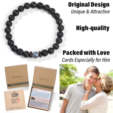 THEMEROL Teens Boys Gift Ideas Teenage Kids Him Men Bracelets Beaded Son 12 14 16 18 Year Old Birthday Cool Unique Christmas Stocking Stuffers Confirmation Valentines Day Easter Basket Graduation - Image 6