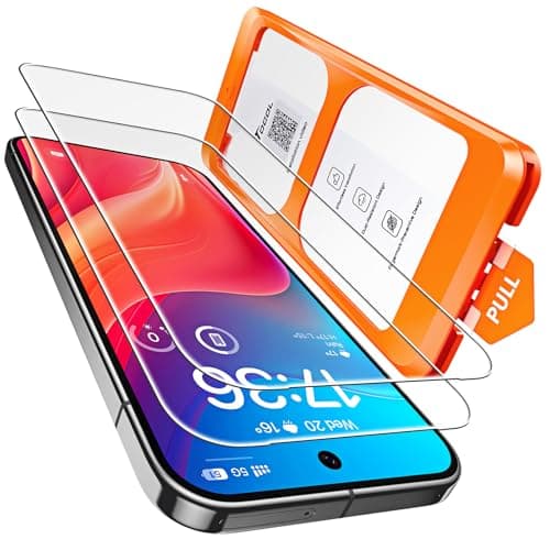 TOCOL for Google Pixel 10 Pro XL Screen Protector 6.7 9H Hardness Military Grade Shatterproof HD Tempered Glass for Full Coverage Easy Installation 2 Pack - Image 1